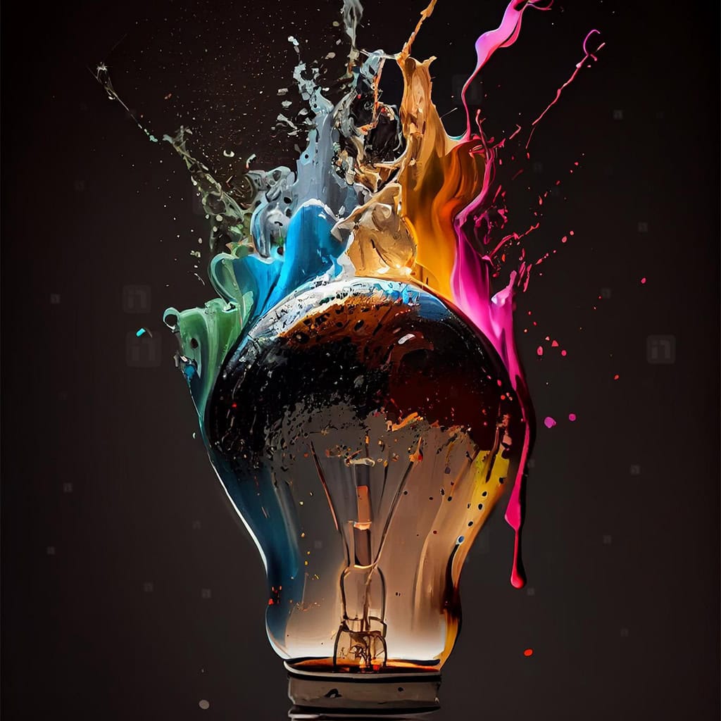 Creative image light colors