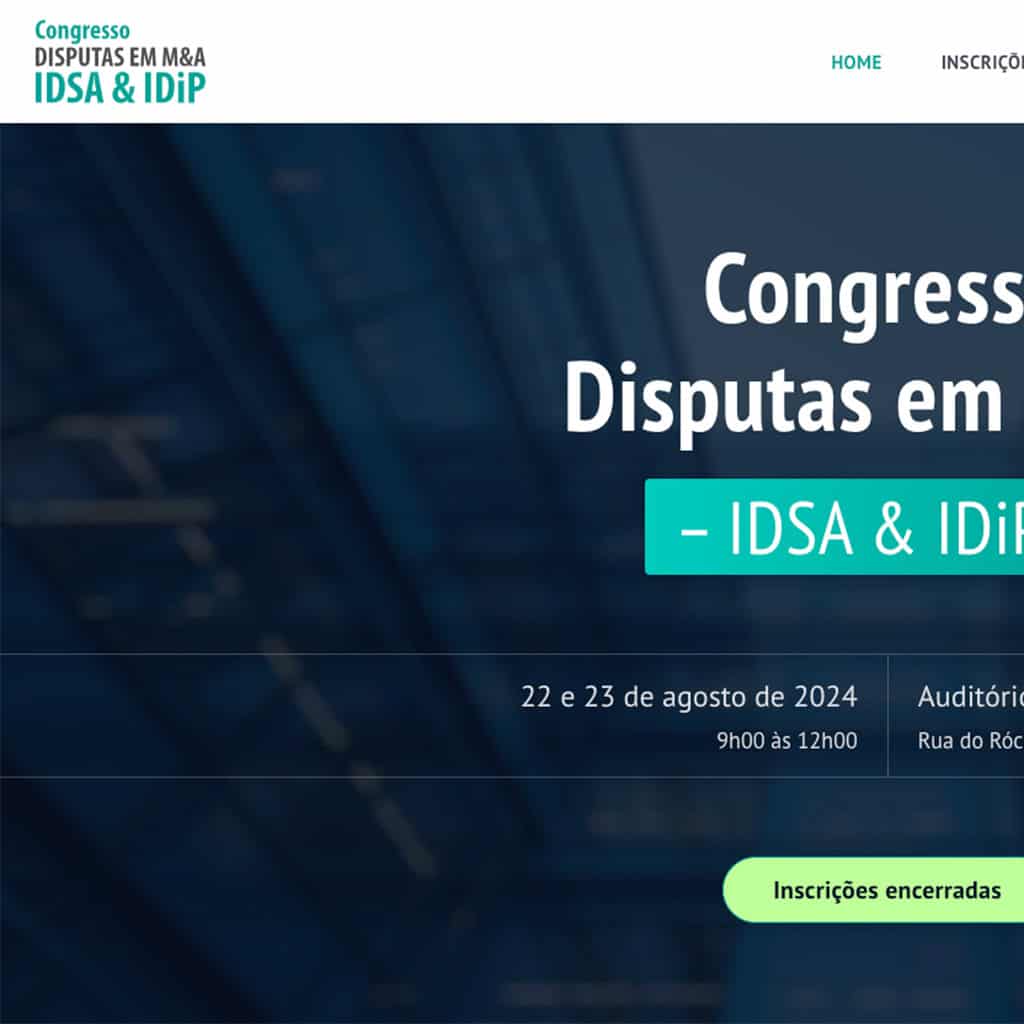 Congresso Disputas em M&A IDSA & IDiP